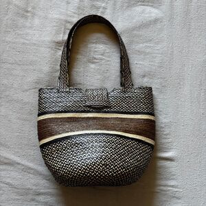 Vintage Boho Handwoven Straw Tote Bag | Coastal Chic